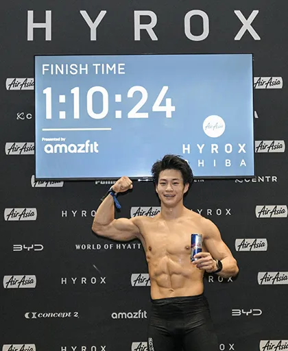 HYROXメンズプロに出場したBRC溝の口スタッフ・カヤマッチョ